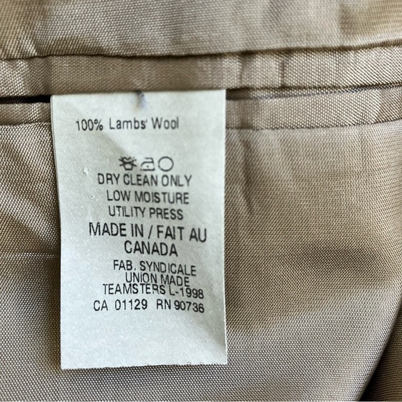 Lauren Ralph Lauren Vintage 90s Houndstooth Blazer Wool Academia Preppy Sz 43R - Picture 13 of 16